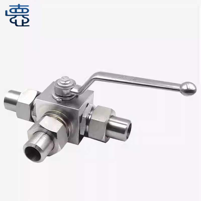 Falf Peli Dur wedi'i Gofannu â Phwysedd Uchel -tair ffordd